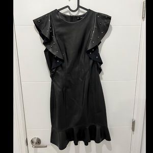 Black Zara Faux Leather Dress